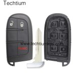433Mhz 46 chip FCC:M3N40821302 keyless 2+1 button remote key for Jeep 2014-2018